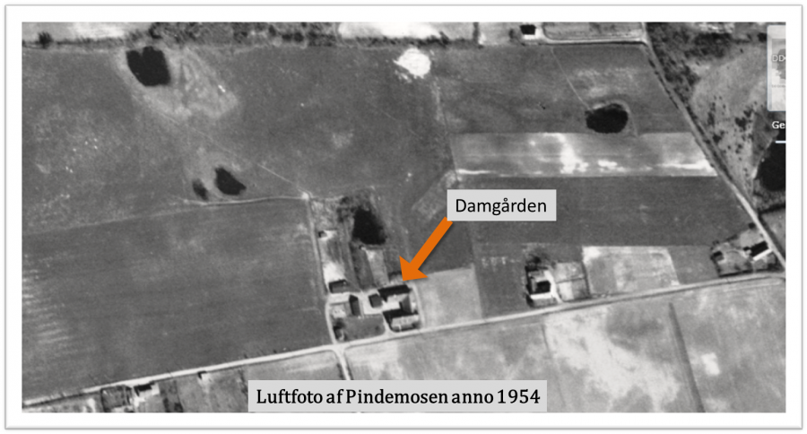 Luftfoto af Pindemosen 1954
